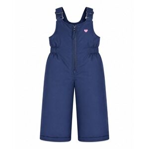OshKosh BGosh Toddler 12M Snow Bibs Navy Blue Insulated Heart Winter Ski